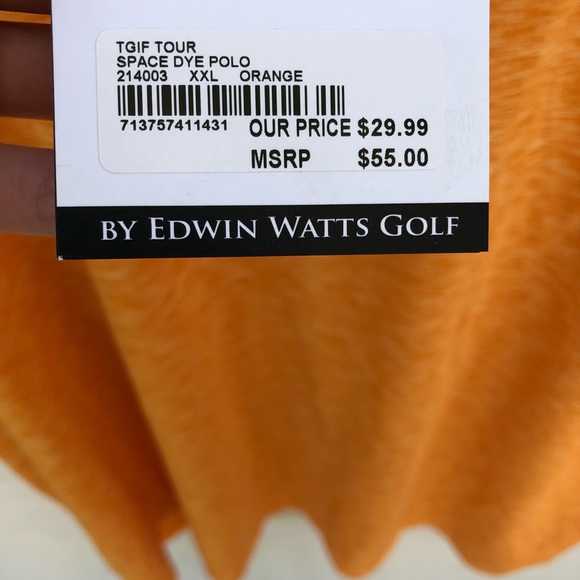 TGIF Orange Golf Polo - Picture 4 of 4